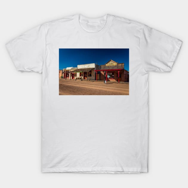 Allen Street in Tombstone, Arizona T-Shirt by Gestalt Imagery